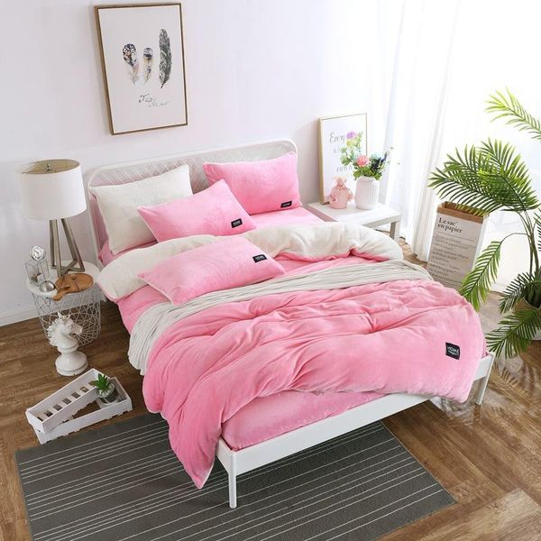 bedding sets milk flannel fleece set baby cashmere duvet cover flat sheet ab side bed linens bedclothes winter style modern warm
bedding sets milk flannel fleece set baby cashmere duvet cover flat sheet ab side bed linens bedclothes winter style modern warm