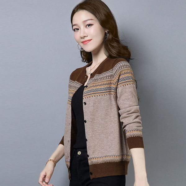 women's knits & tees short women fall knitted cardigan o-neck ladies long sleeved sweater fashion knit warm striped cardigans female kn, White
women's knits & tees short women fall knitted cardigan o-neck ladies long sleeved sweater fashion knit warm striped cardigans female kn, White