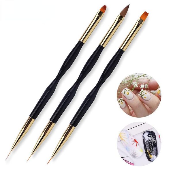nail brushes tools double-head painted drawing pen uv gel polish brush acrylic tool diy liner, Yellow
nail brushes tools double-head painted drawing pen uv gel polish brush acrylic tool diy liner, Yellow