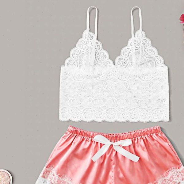 temptation lace pajamas set women sleepwear v collar pijamas summer cute and shorts, Black;red
temptation lace pajamas set women sleepwear v collar pijamas summer cute and shorts, Black;red