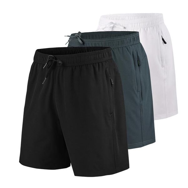 men's shorts 2021 summer outdoor sports quick dry gym running zipper pockets, White;black
men's shorts 2021 summer outdoor sports quick dry gym running zipper pockets, White;black