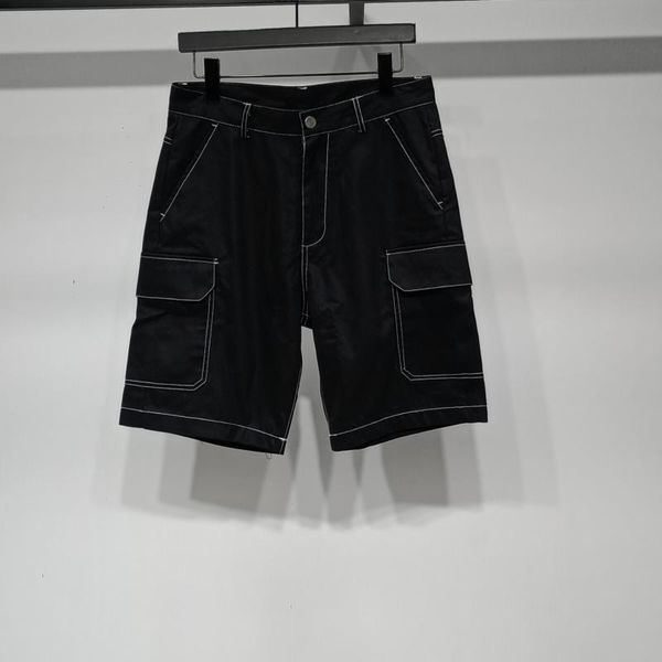 men's shorts 2021 summer black overalls, multi pocket pressed white line shorts, casual overalls, White;black
men's shorts 2021 summer black overalls, multi pocket pressed white line shorts, casual overalls, White;black