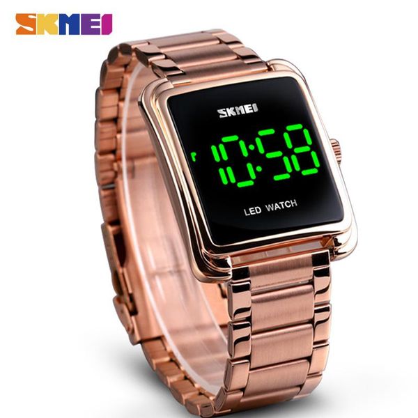 wristwatches skmei led digital watch mens waterproof date men stainless steel strap thin electronic clock fashion 1505, Slivery;brown
wristwatches skmei led digital watch mens waterproof date men stainless steel strap thin electronic clock fashion 1505, Slivery;brown