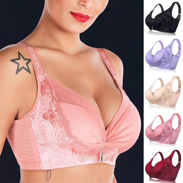 bras fashion seamless soft for women underwear plus size wireless push up bra backless comfort bralette lingerie 38-50, Red;black
bras fashion seamless soft for women underwear plus size wireless push up bra backless comfort bralette lingerie 38-50, Red;black