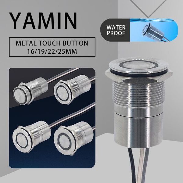 smart home control 16/19/22/25mm touch metal led push button switch stainless steel 30s time delay no nc waterproof latching lock ip68
smart home control 16/19/22/25mm touch metal led push button switch stainless steel 30s time delay no nc waterproof latching lock ip68
