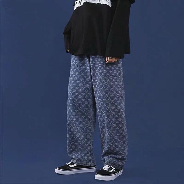 men's pants vintage jacquard jeans mens wide leg straight autumn spring floral baggy loose hip hop trousers man streetwear denim, Black
men's pants vintage jacquard jeans mens wide leg straight autumn spring floral baggy loose hip hop trousers man streetwear denim, Black
