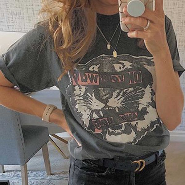 women's t-shirt tiger head black graphic neutral tee women summer short sleeve o neck t shirt casual vintage hipster clothes creativity, White
women's t-shirt tiger head black graphic neutral tee women summer short sleeve o neck t shirt casual vintage hipster clothes creativity, White