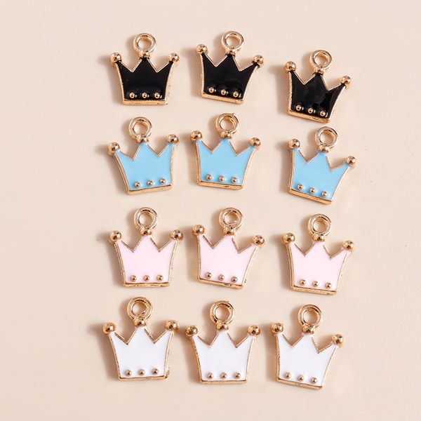10pcs 12*11mm cute enamel crown charms pendants for necklace earrings keychain diy jewelry making accessories, Bronze;silver
10pcs 12*11mm cute enamel crown charms pendants for necklace earrings keychain diy jewelry making accessories, Bronze;silver