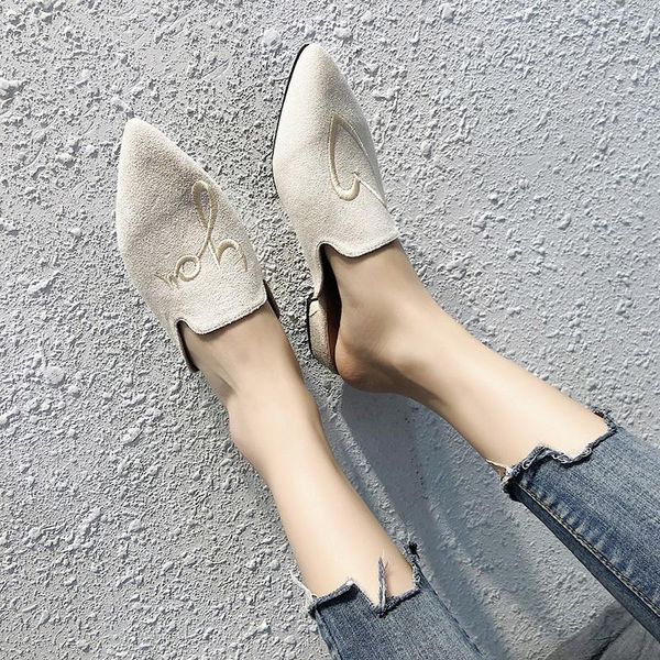 slippers spring female mules fashion low heels shoe pointed toe plus size elegant woman slipper, Black
slippers spring female mules fashion low heels shoe pointed toe plus size elegant woman slipper, Black