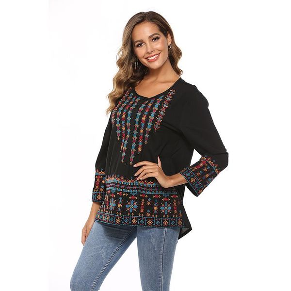 women's blouses & shirts floral embroidery single-breasted vintage chic autumn blouse rayon plus size s-xl ethnic hippie shirt, White
women's blouses & shirts floral embroidery single-breasted vintage chic autumn blouse rayon plus size s-xl ethnic hippie shirt, White