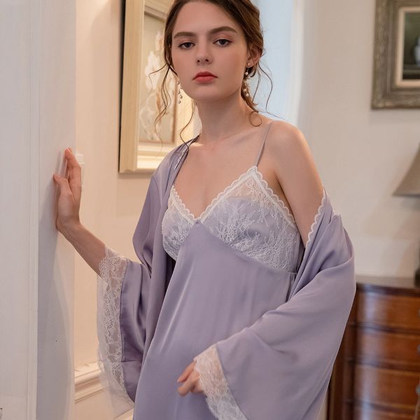 casual dresses sleepwear purple lace robes women summer autumn lingerie romantic evening gowns for qxqu, Black;gray
casual dresses sleepwear purple lace robes women summer autumn lingerie romantic evening gowns for qxqu, Black;gray