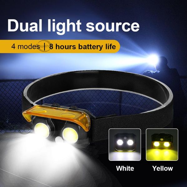 powerful led cap headlight double cob white yellow light torch waterproof headlamp fishing head lamp small lantern headlamps
powerful led cap headlight double cob white yellow light torch waterproof headlamp fishing head lamp small lantern headlamps