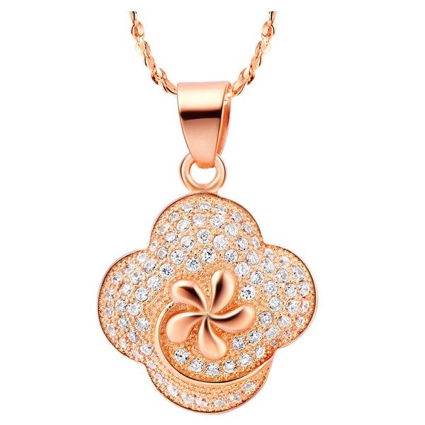 pendant necklaces nice rose/white plated fashion jewelry for women chain flower, Silver
pendant necklaces nice rose/white plated fashion jewelry for women chain flower, Silver