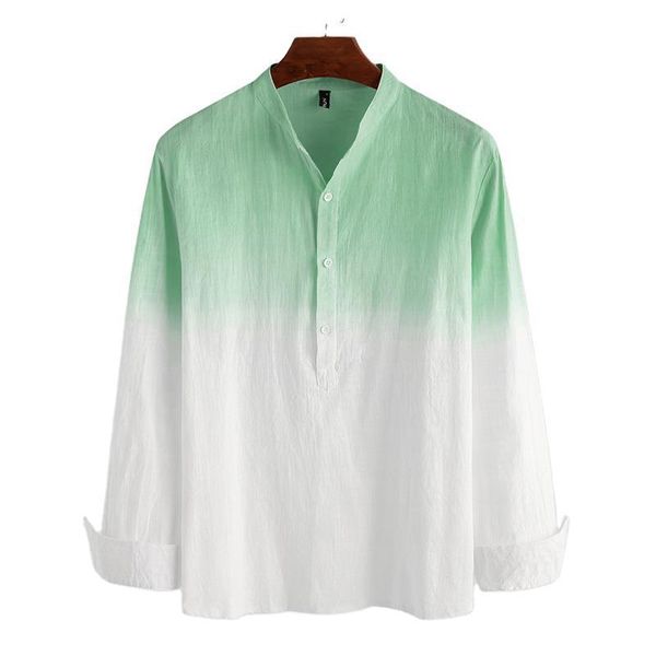 men's casual shirts summer longt sleeve cotton linen for men stand collar loose button camisa mixed colors chemise homme, White;black
men's casual shirts summer longt sleeve cotton linen for men stand collar loose button camisa mixed colors chemise homme, White;black