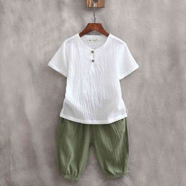 casual kids baby boys cotton amp linen outfits summer solid 2pcs short sleeve o neck t shirt long pants, White
casual kids baby boys cotton amp linen outfits summer solid 2pcs short sleeve o neck t shirt long pants, White