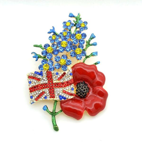 pins, brooches uk jack union flag red poppy brooch with forget me not flower large crystal pin, Gray
pins, brooches uk jack union flag red poppy brooch with forget me not flower large crystal pin, Gray