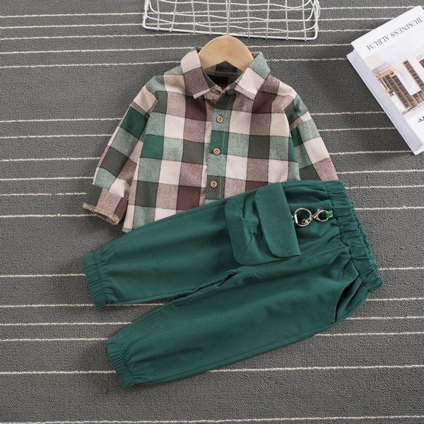 clothing sets 2021 autumn spring baby boy fashion formal kid suits set plaid shirt pants 2pcs children clothes 1 2 3 4 5 years, White
clothing sets 2021 autumn spring baby boy fashion formal kid suits set plaid shirt pants 2pcs children clothes 1 2 3 4 5 years, White