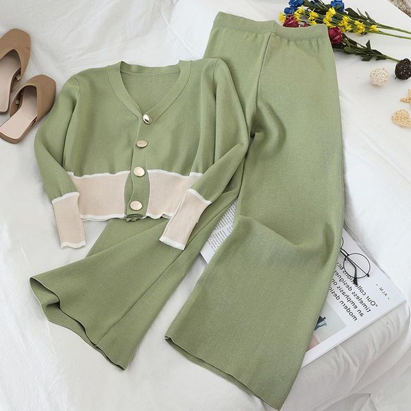 women's two piece pants women knitted single breasted sweater jacket casual suit spring autumn 2 set knit femme knitwear clothes, White
women's two piece pants women knitted single breasted sweater jacket casual suit spring autumn 2 set knit femme knitwear clothes, White