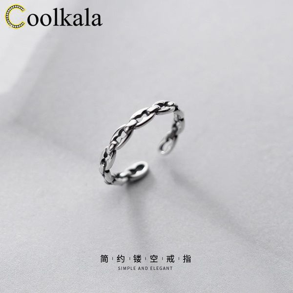 cluster rings coolkala female personality thai silver geometric buckle hollow fashion ring, Golden;silver
cluster rings coolkala female personality thai silver geometric buckle hollow fashion ring, Golden;silver