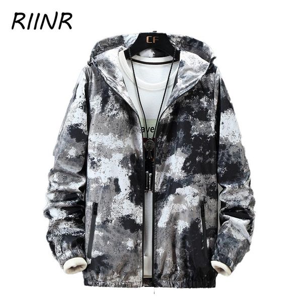 men's jackets riinr 2021 spring and autumn casual fashion camouflage hooded jacket trend coat cool windbreaker m-5xl, Black;brown
men's jackets riinr 2021 spring and autumn casual fashion camouflage hooded jacket trend coat cool windbreaker m-5xl, Black;brown