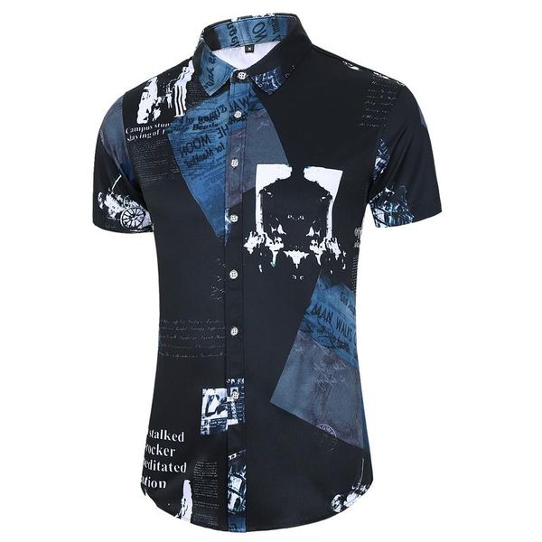 summer shirt men digital printing elastic force blouse male fashion wild plus size shirts arrival black white men's casual, White;black
summer shirt men digital printing elastic force blouse male fashion wild plus size shirts arrival black white men's casual, White;black