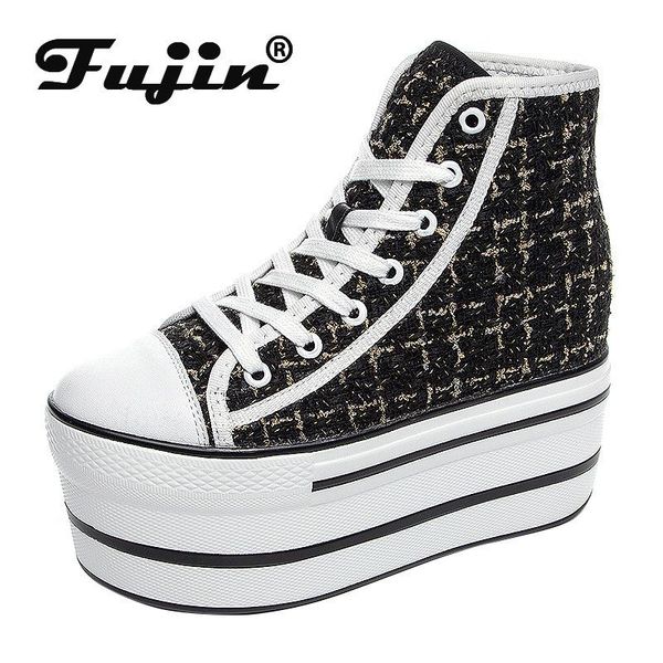boots fujin genuine quality 10cm super high women spring autumn platform flat heel chunky wedge canvas shoes booties, Black
boots fujin genuine quality 10cm super high women spring autumn platform flat heel chunky wedge canvas shoes booties, Black