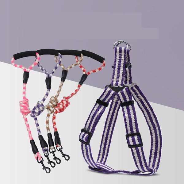 fashion pet leash rope foam handle pets double color round chest back traction dog harness supplies collars & leashes
fashion pet leash rope foam handle pets double color round chest back traction dog harness supplies collars & leashes