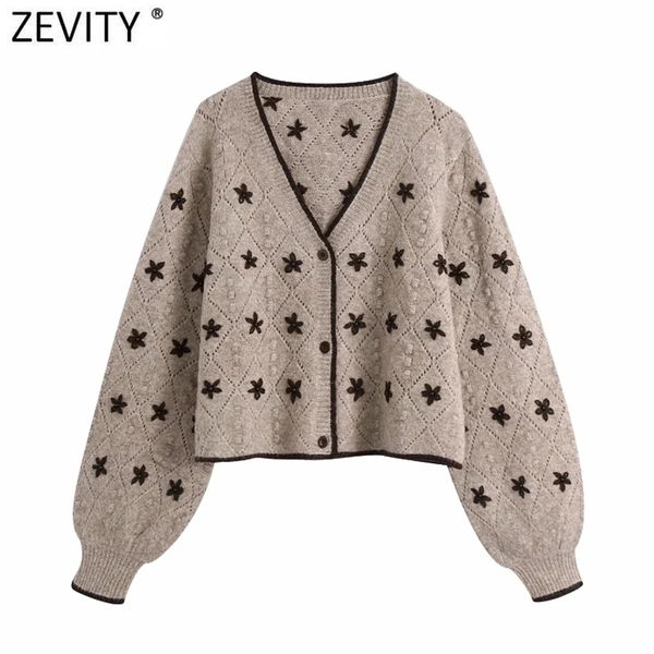 women vintage v neck embroidery cardigan knitting sweater female chic lantern sleeve appliques casual coat s596 210420, White;black
women vintage v neck embroidery cardigan knitting sweater female chic lantern sleeve appliques casual coat s596 210420, White;black