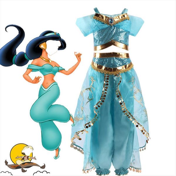 girls jasmine arabian princess costume girl dresses kids birthday party christmas fancy cosplay 3 10 years, Red;yellow
girls jasmine arabian princess costume girl dresses kids birthday party christmas fancy cosplay 3 10 years, Red;yellow
