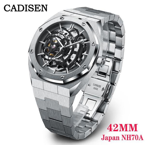 design oak tree series men automatic mechanical watche japan nh70a watch 100m waterproof reloj hombre wristwatches, Slivery;brown
design oak tree series men automatic mechanical watche japan nh70a watch 100m waterproof reloj hombre wristwatches, Slivery;brown
