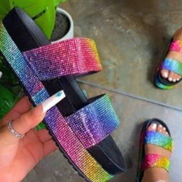 fashion women's summer slippers beach sandals thick soled leisure comfortable platform large size, Black
fashion women's summer slippers beach sandals thick soled leisure comfortable platform large size, Black