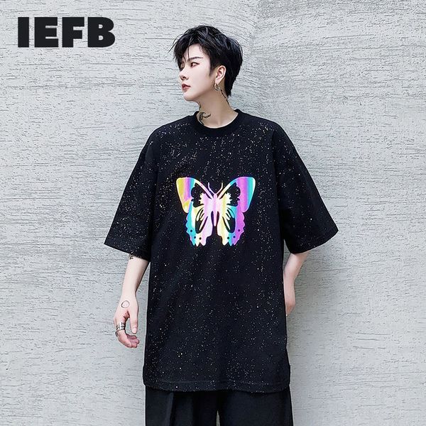 iefb summer men's clothing reflective printed short sleeve t-shirt men's trend loose casual tee black for male 9y6508 210524, White;black
iefb summer men's clothing reflective printed short sleeve t-shirt men's trend loose casual tee black for male 9y6508 210524, White;black