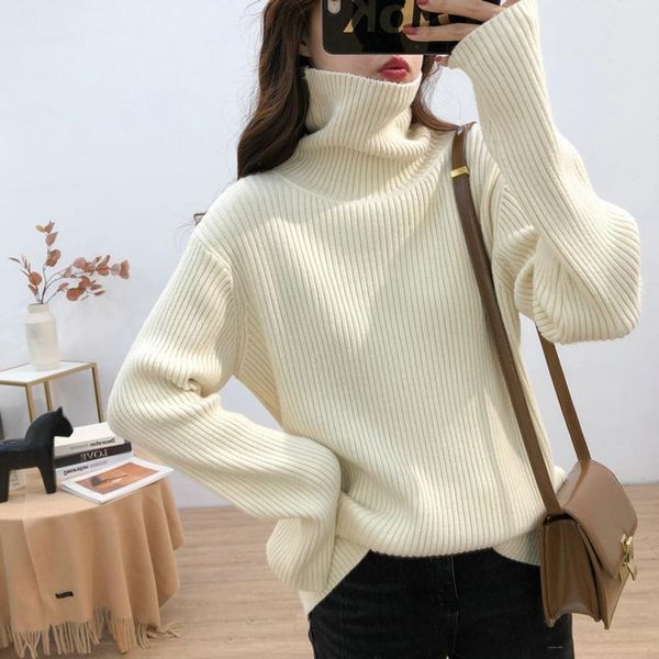 women's sweaters fall winter turtleneck women vintage vertical stripes sweater loose long sleeve knit pullover thick warm female, White;black
women's sweaters fall winter turtleneck women vintage vertical stripes sweater loose long sleeve knit pullover thick warm female, White;black