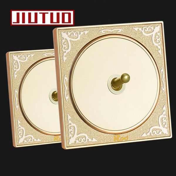smart home control jiutuo golden relief pattern brass lever wall switch panel,classical style light 86*86mm 1/2/3/4 gang 1/2 way
smart home control jiutuo golden relief pattern brass lever wall switch panel,classical style light 86*86mm 1/2/3/4 gang 1/2 way