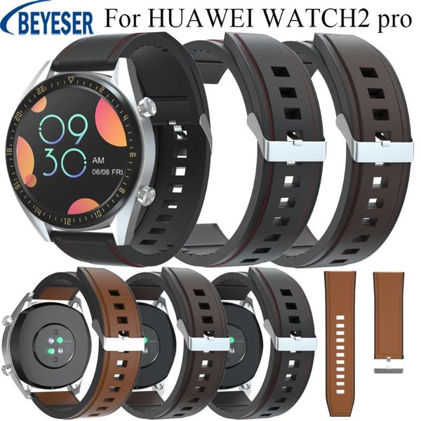 watch bands 22mm silicone plus leather belt wristband for huawei watch2 pro 46mm replacement silver buckle watchband strap smart bracelet, Black;brown
watch bands 22mm silicone plus leather belt wristband for huawei watch2 pro 46mm replacement silver buckle watchband strap smart bracelet, Black;brown