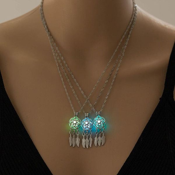 pendant necklaces necklace at night dream catcher luminous personality women jewelry goth retro fashion aesthetic accessorie glowing chain, Silver
pendant necklaces necklace at night dream catcher luminous personality women jewelry goth retro fashion aesthetic accessorie glowing chain, Silver
