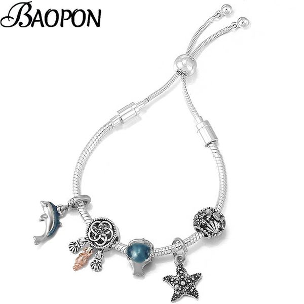 charm bracelets eternal starfish tortoise pendant bracelet with silver color adjustable chain for women jewelry gift, Golden;silver
charm bracelets eternal starfish tortoise pendant bracelet with silver color adjustable chain for women jewelry gift, Golden;silver