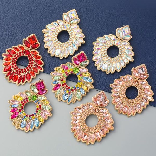 dangle & chandelier fashion metal rhinestone color geometric flower earrings women's creative party accessories, Silver
dangle & chandelier fashion metal rhinestone color geometric flower earrings women's creative party accessories, Silver