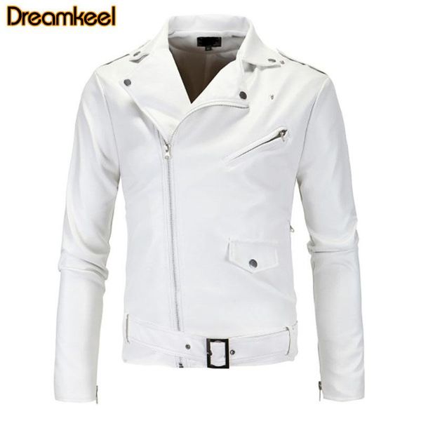 men's fur & faux leather jacket slim fit coat men stand collar tailor oblique zipper white punk clothes motorcycle man r, Black
men's fur & faux leather jacket slim fit coat men stand collar tailor oblique zipper white punk clothes motorcycle man r, Black