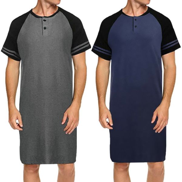 Sleepwear Fashion Pajamas 2021 Long Men' Short Sleeve Soft Comfortable Loose Home Wear, Gray
Sleepwear Fashion Pajamas 2021 Long Men' Short Sleeve Soft Comfortable Loose Home Wear, Gray