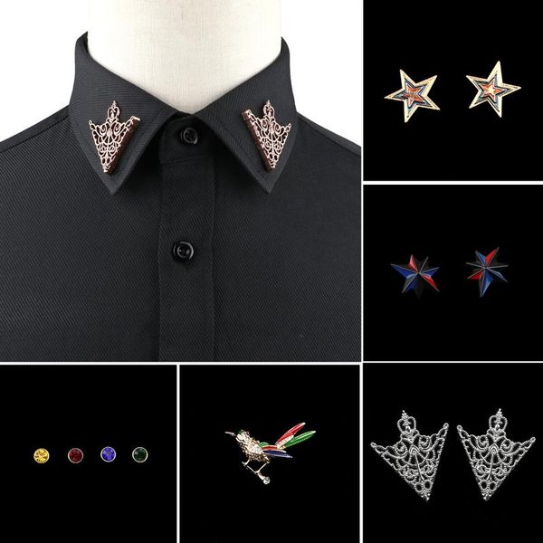 pins, brooches 1pc/1 pair trendy suit shirt collar pin gold black star dragon hollow triangle crystal for men women daily accessory, Gray
pins, brooches 1pc/1 pair trendy suit shirt collar pin gold black star dragon hollow triangle crystal for men women daily accessory, Gray