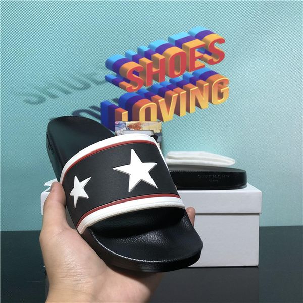 pairs fashion mens womens rubber slippers designer sandals shoes slide summer fashions wide flat flip flops with box size eur36-eur45, Black
pairs fashion mens womens rubber slippers designer sandals shoes slide summer fashions wide flat flip flops with box size eur36-eur45, Black