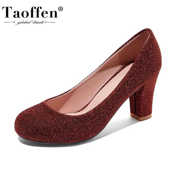 dress shoes taoffen 4 color size 31-47 women pumps bling wedding spring party round toe square heels footwear, Black
dress shoes taoffen 4 color size 31-47 women pumps bling wedding spring party round toe square heels footwear, Black