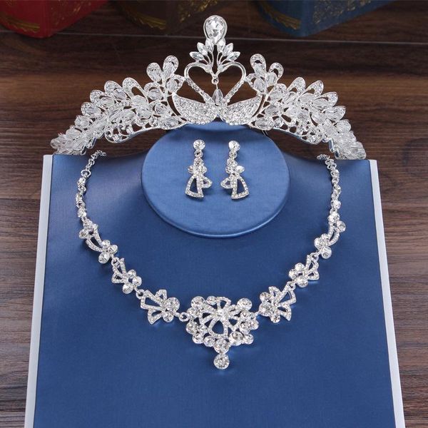 luxury atmosphere bride tiara personality temperament wedding dress accessories necklace earrings set of three pieces &, Silver
luxury atmosphere bride tiara personality temperament wedding dress accessories necklace earrings set of three pieces &, Silver