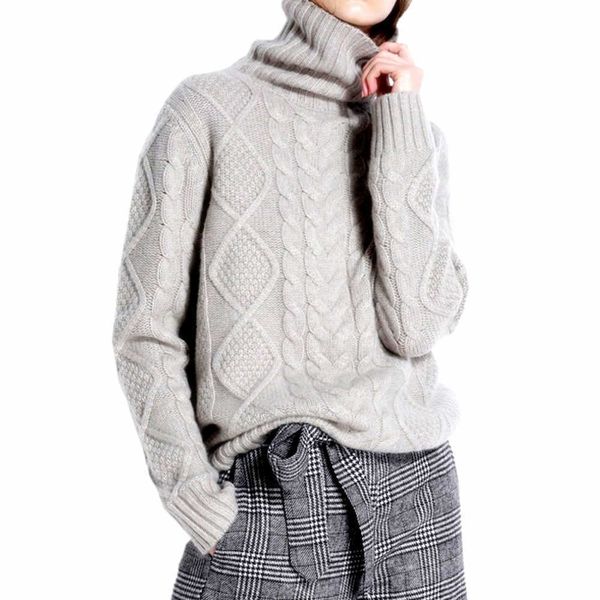 tailor sheep turtleneck sweater women winter cashmere jumpers wool knit bottom female long sleeve thick twist loose pullover 210922, White;black
tailor sheep turtleneck sweater women winter cashmere jumpers wool knit bottom female long sleeve thick twist loose pullover 210922, White;black