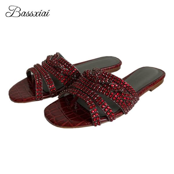 jeweled rhinestone flip flops flat heel genuine leather fretwork lazyman mules slip-on runway slippers women summer, Black
jeweled rhinestone flip flops flat heel genuine leather fretwork lazyman mules slip-on runway slippers women summer, Black