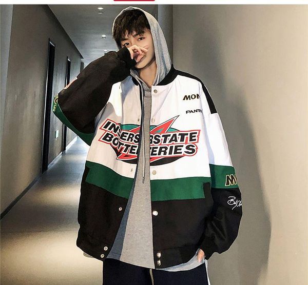 men's jackets men patchwork streetwear bomber 2021 autumn mens korean fashions windbreaker harajuku hip hop coats, Black;brown
men's jackets men patchwork streetwear bomber 2021 autumn mens korean fashions windbreaker harajuku hip hop coats, Black;brown