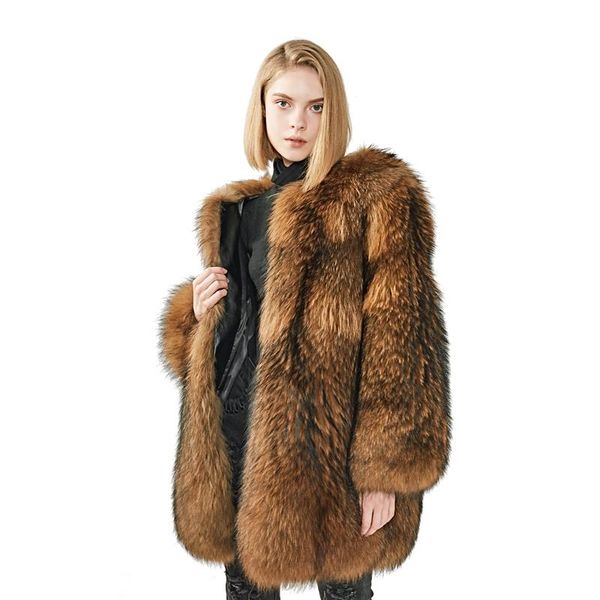 women's fur & faux maomaofur genuine raccoon coat women whole skin long sleeves winter real jacket 100%, Black
women's fur & faux maomaofur genuine raccoon coat women whole skin long sleeves winter real jacket 100%, Black