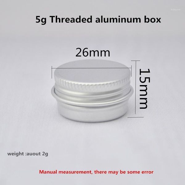 storage bottles & jars 5g ml small aluminum box sealing threaded diy sample try metal can
storage bottles & jars 5g ml small aluminum box sealing threaded diy sample try metal can