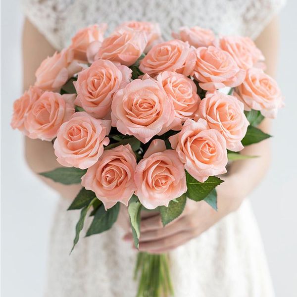 decorative flowers & wreaths 5pcs/lot artificial roses branch fake flower bouquet for home wedding valentine's day decoration ballons d
decorative flowers & wreaths 5pcs/lot artificial roses branch fake flower bouquet for home wedding valentine's day decoration ballons d